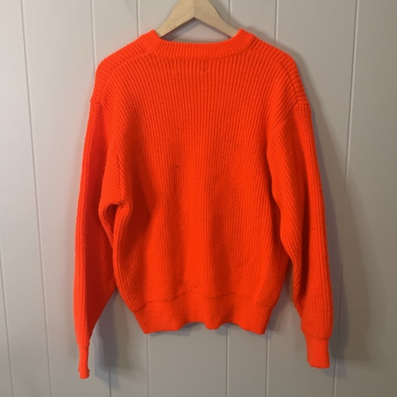 Winchester Bright Orange Hunting Knit Sweater Size Extra Large - Picture 5 of 5